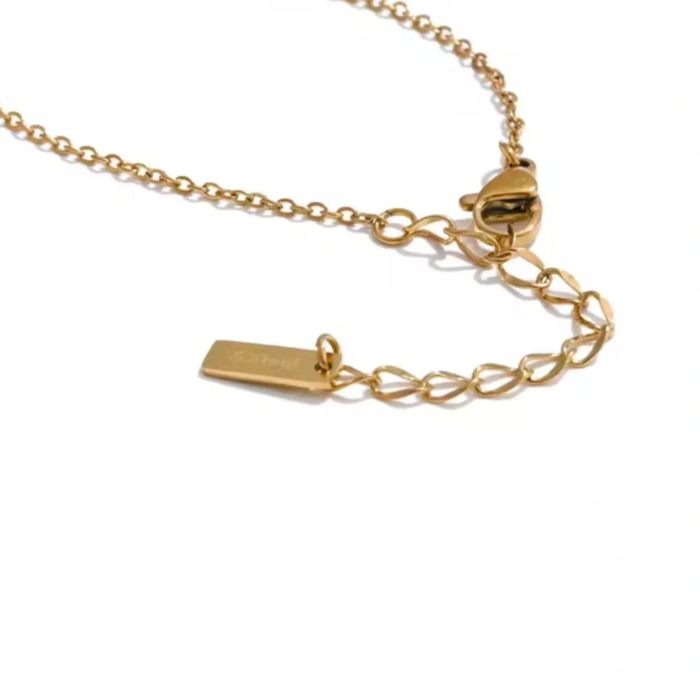 Traveller Airplane Gold World Map Necklace